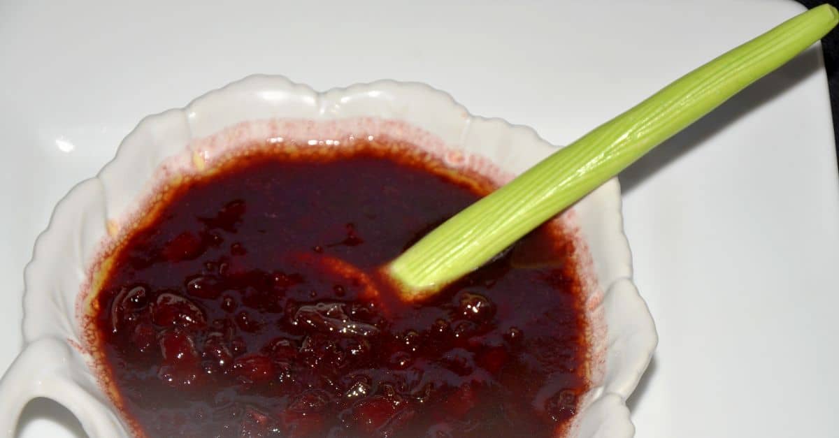 Cherry Port Sauce in a dish.