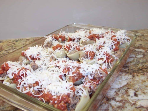 Assembling Veal Pasta Shells