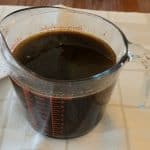 Demi-glace in a cup.