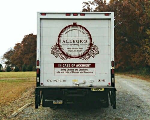 Wine Delivery Truck