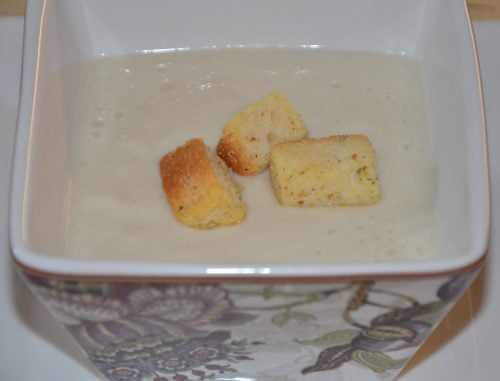 Champagne Roasted Cauliflower Soup