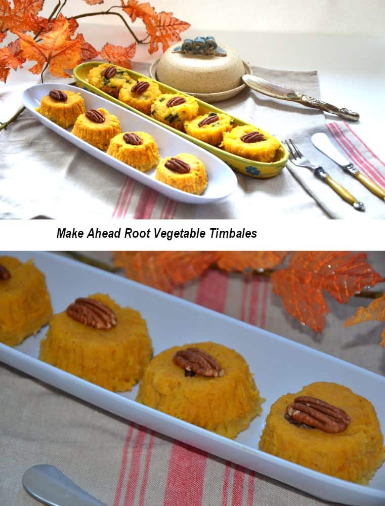 Root Vegetable Timbales with Sage Brown Butter
