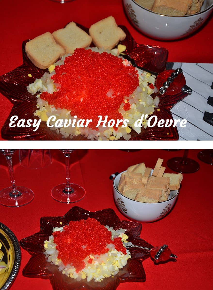 Caviar Hors d\'Oeuvre Plate