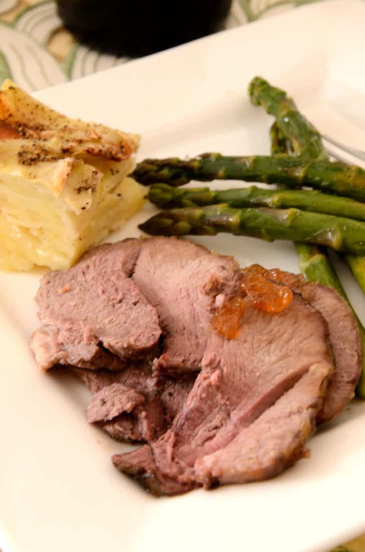Roast Lamb with White Wine and Major Grey\'s