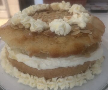 Decorated German Bee Sting Cake.