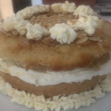 Decorated German Bee Sting Cake.