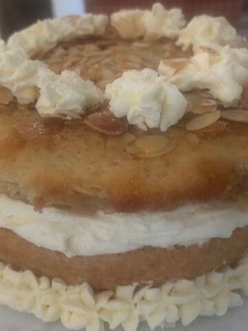 Decorated German Bee Sting Cake.
