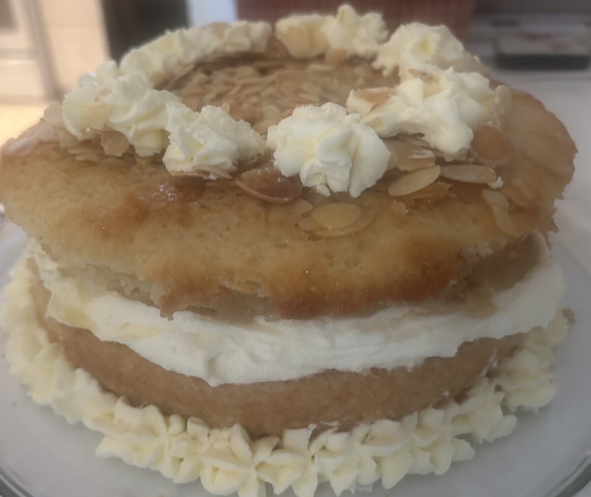 Decorated German Bee Sting Cake.
