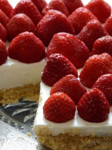 Ginger Cream Torte on plate.