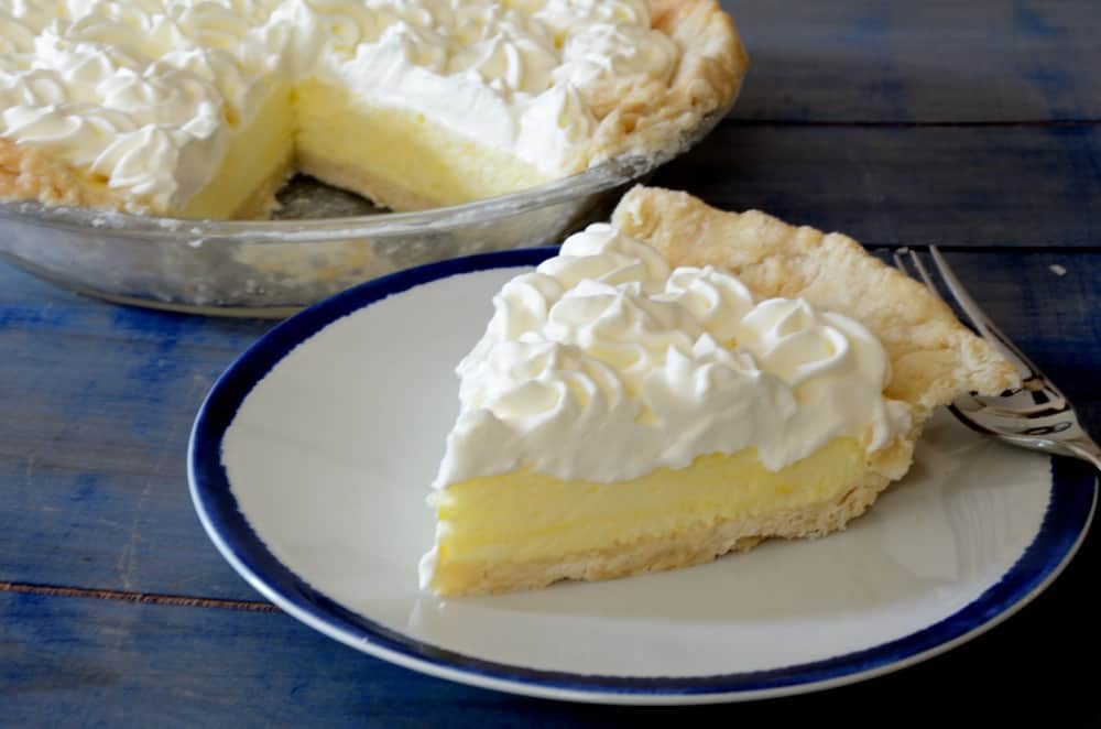 Piece of Lemon Chiffon Pie