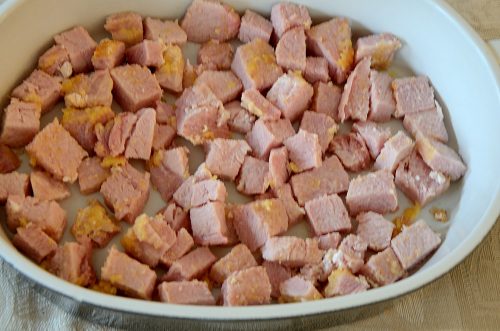 peameal-bacon-cubes-in-casserole