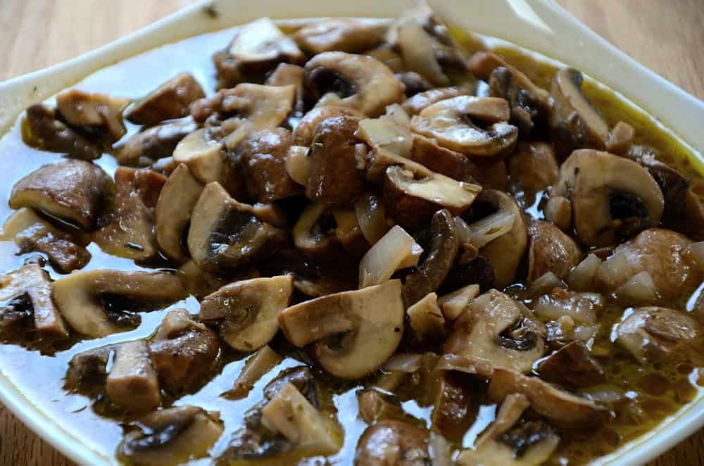 Marinated Mushrooms.