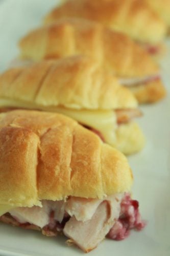 Leftover Turkey Slider with Cranberry Cream Cheese