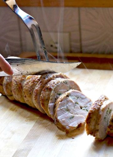 Turkey Roulade with Garlic and Herbs