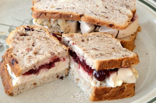 Turkey Sandwich with Cranberry Walnut Bread