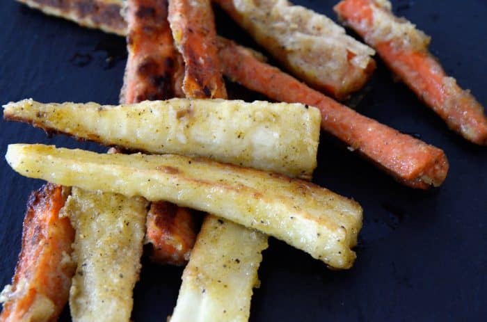 Crispy Carrots and Parsnips