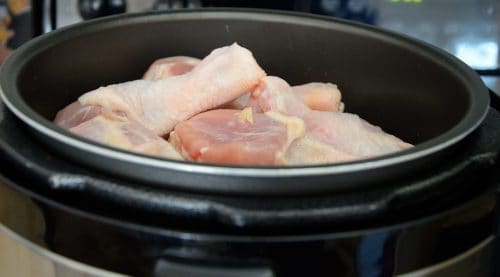 Chicken drumsticks in pressure cooker