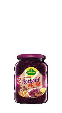 jar of Kuhne red cabbage