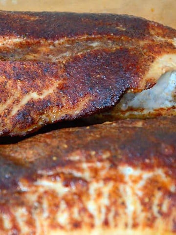 Tex Mex seasoned pork tenderloin.