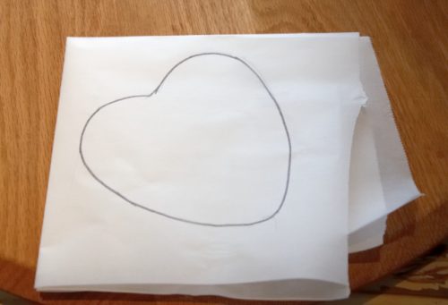 Heart shaped parchment paper liners