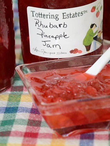 Rhubarb freezer jam.