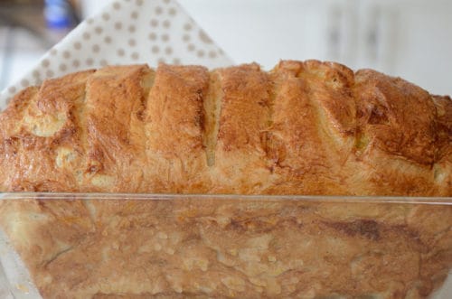 Loaf of Cinnamon bagel bread