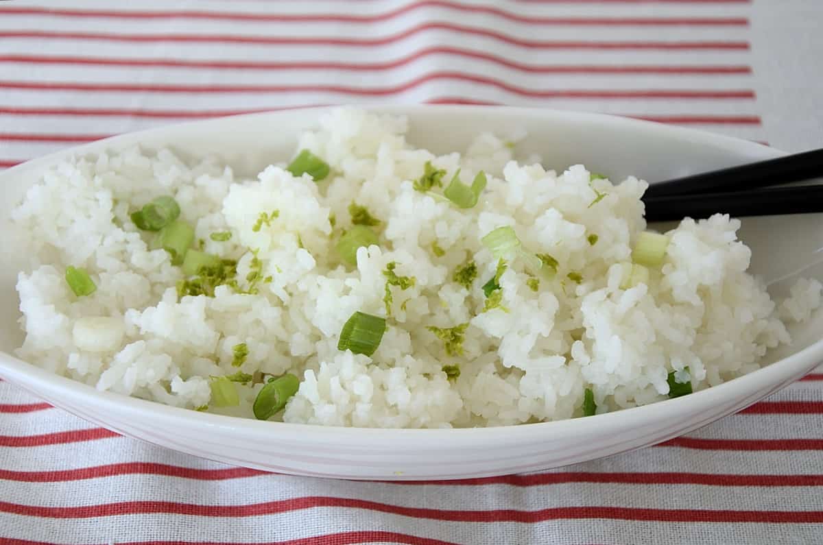 Lime Jasmine Rice - The Wine Lover's Kitchen