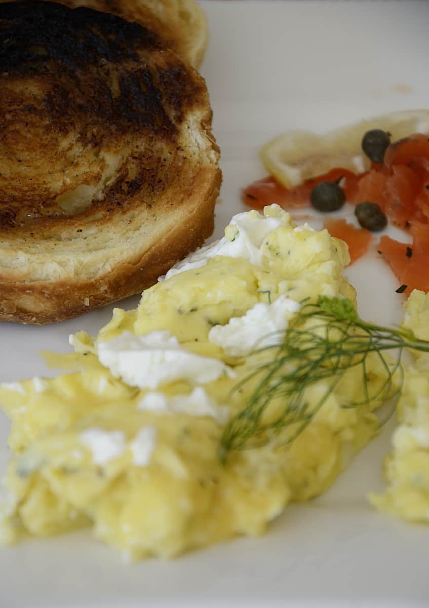 Scrambled Eggs With Goat Cheese and Dill The Wine Lover's Kitchen