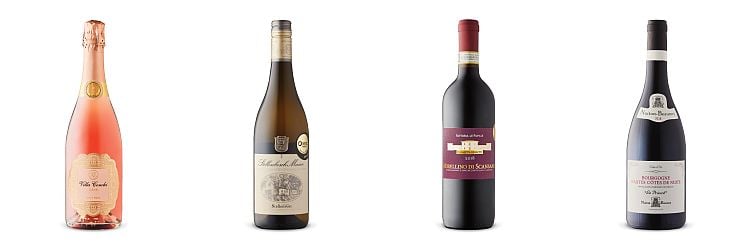 Four bottles of wine from Feb 6, 2021 LCBO Vintages release.