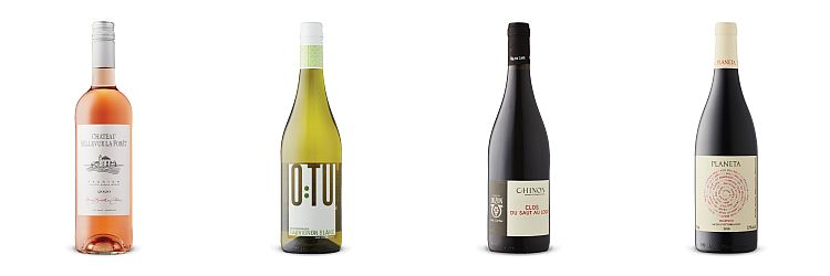 4 bottles of wine chosen fromApril 3 2021 LCBO vintages Release.