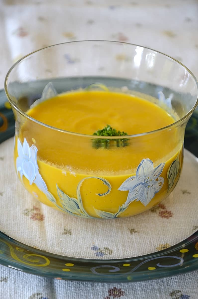 Creamy Carrot Soup with Brandy