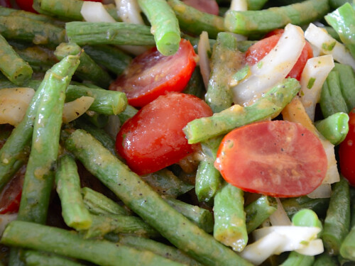 green bean and tomato salad with mustard dressing Kelly Green Dress | Women's Boutique main image 1