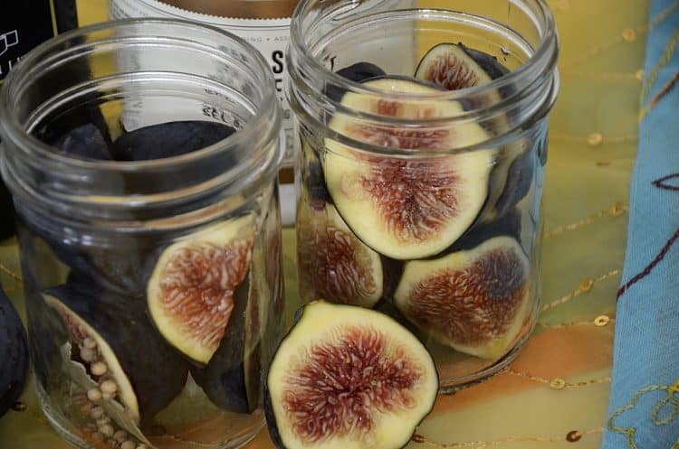 2 half pint jars of figs.