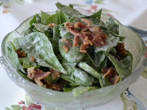 old fashioned creamy spinach salad dressing Simple Spinach Salad Dressing