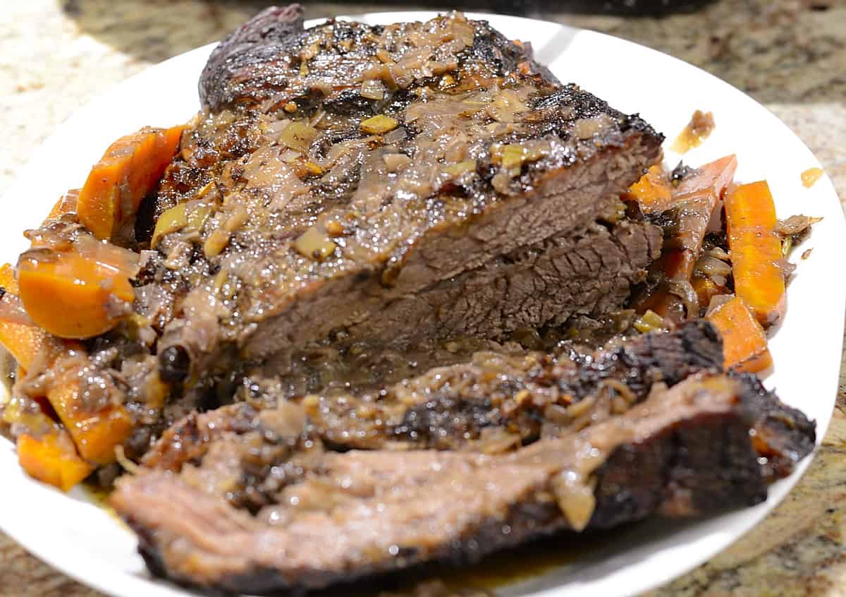 Dutch Oven Brisket with Leeks and Onions The Wine Lover's Kitchen