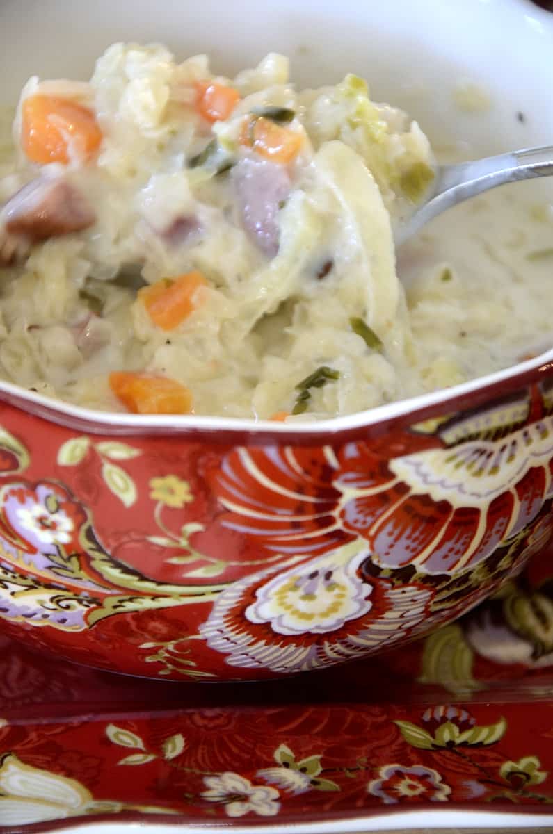 Creamy Cabbage Soup With Sausage