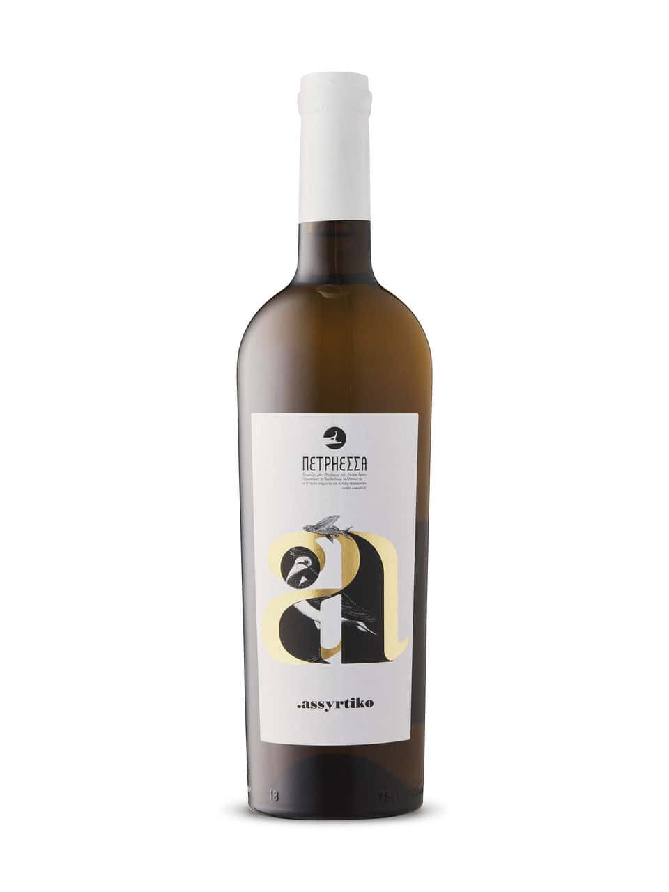 Bottle of Petriessa Assyrtiko.