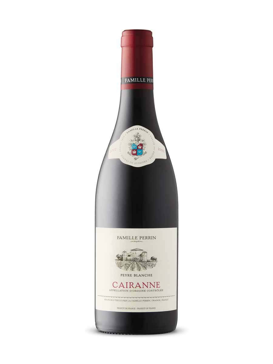 Bottle of Cairanne wine.