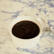 Homemade hoisin sauce.