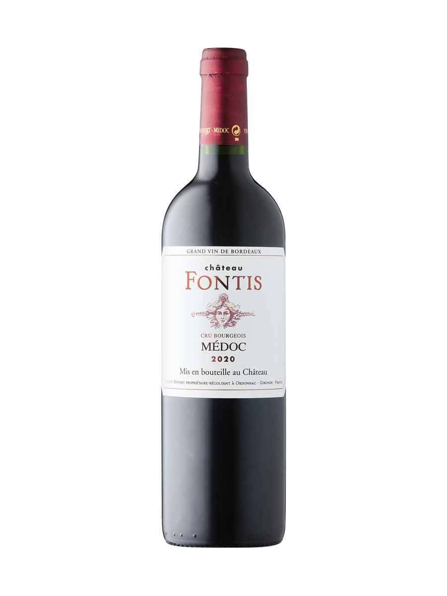Bottle of Medoc wine.