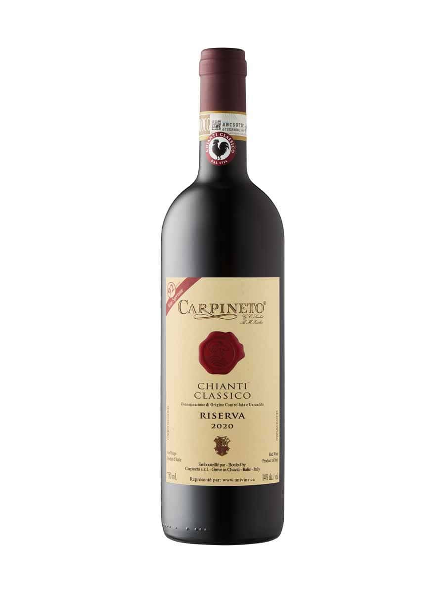 Bottle of Carpineto Chianti.